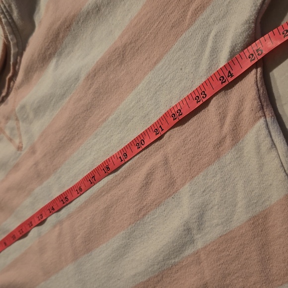 crown & ivy Pink‎ and White Striped Sweatshirt - Picture 8 of 9